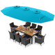 11-Piece Patio Wicker Dining Set with Umbrella product