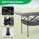 Folding Camping Table with Aluminum Tabletop and Mesh Bag product