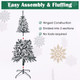 Foldable Natural or Flocked Christmas Tree product