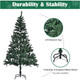 Foldable Natural or Flocked Christmas Tree product
