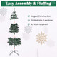 Foldable Natural or Flocked Christmas Tree product