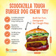 Scoochie Pet Scoochzilla Tough Squeaky Dog Chew Toys product