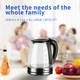 1.8L Electric Glass and Stainless Steel Kettle product