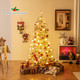 Snow-Flocked Artificial Christmas Tree with LED Lights and Remote Control product