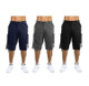 Men's Distressed Vintage Belted Cargo Utility Shorts product