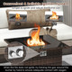 32.5" Outdoor Propane Fire Pit Table product