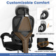 Ergonomic Office Chair with Retractable Footrest product