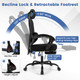 Ergonomic Office Chair with Retractable Footrest product