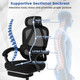 Ergonomic Office Chair with Retractable Footrest product