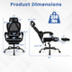 Ergonomic Office Chair with Retractable Footrest product