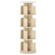  4-Tier Rotating Bookshelf with 360° Display Rack and Dividers product
