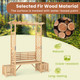 Patio Garden Bench Arbor Arch with Planting Boxes product