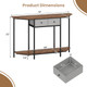 51" Polygonal Console Table with 2 Drawers product