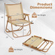 Folding Camp Chairs with Aluminum Frame (Set of 2) product