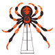 52” Spider Decoration with Flickering Warm White LEDs product