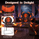 52” Spider Decoration with Flickering Warm White LEDs product
