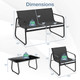 8-Piece Patio Furniture Set with Tempered Glass Top product