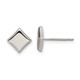 Polished Titanium Square Earrings product
