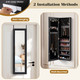 Door-Mounted Jewelry Armoire with Full-Length Mirror product