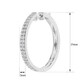 1/4 Carat  Double-Row Diamond Hoop Earrings product