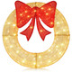 48" Pre-Lit Christmas Wreath with 200 LED Lights product