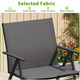 Patio Chairs with Breathable Mesh Fabric product