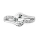 1.05 Carat (ctw) Cushion-Cut White Topaz Ring product