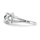 1.05 Carat (ctw) Cushion-Cut White Topaz Ring product