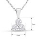 1 Carat Lab Created Diamond Triangle Necklace product
