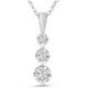 1.50 Carat Lab Created Diamond Three Stone Necklace product