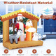 6-foot Inflatable Nativity Scene Decoration product