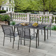 Metal Outdoor Table and Patio Dining Table Set for 4 product