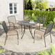 Metal Outdoor Table and Patio Dining Table Set for 4 product