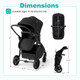 2-in-1 High Landscape Baby Stroller with Storage Basket product