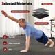 0.79” Rubber Top Cushioned Exercise Mat with Adhesive-Infused Layer product