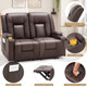 Loveseat Recliner with  Cup Holder and Side Pockets product