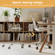 Clear Desk Chair with Swivel Seat and Adjustable Seat Height product