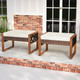 Outdoor PE Rattan Wicker Ottoman (2-Pack) product