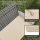 4-Piece Patio Furniture Set with Tempered Glass Coffee Table  product