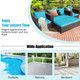 Rattan 5-Piece Cushioned Patio Set product