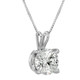 2-Carat Round Brilliant Moissanite Necklace in 14K Gold product