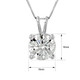 2-Carat Round Brilliant Moissanite Necklace in 14K Gold product