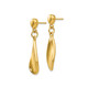14K Yellow Gold Polished Teardrop Dangle Earrings product
