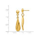 14K Yellow Gold Polished Teardrop Dangle Earrings product
