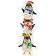 Set of 3 Lighted Penguins Decoration with 156 Warm White Lights product