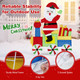 Lighted Santa on Train Christmas Decoration product