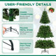 Artificial Christmas Tree with Lush Branch Tips and Warm LED Lights product