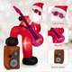 8.4 ft Inflatable Guitar Santa Claus with Sound-Synced Light Effect product