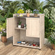 Outdoor Wooden Storage Cabinet with Adjustable Shelf product