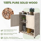 Outdoor Wooden Storage Cabinet with Adjustable Shelf product
